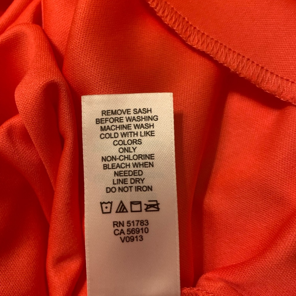 Maurices Vibrant Coral Midi Dress Plus 1X (Size 16) - Picture 5 of 6